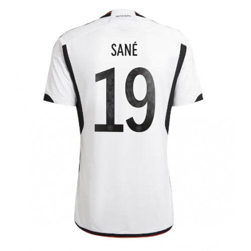 Camisa de Futebol Alemanha Leroy Sane #19 Equipamento Principal Mundo 2022 Manga Curta